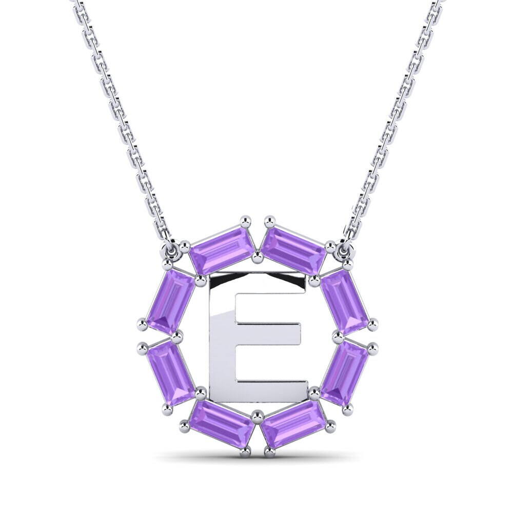 Baguette Amethyst Damen halskette Myrtice E