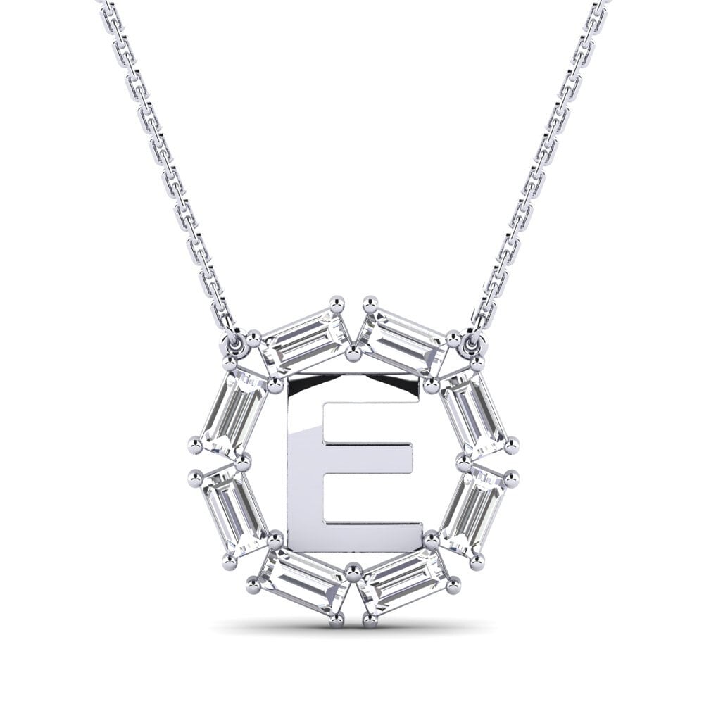 Baguette Diamant Damen halskette Myrtice E