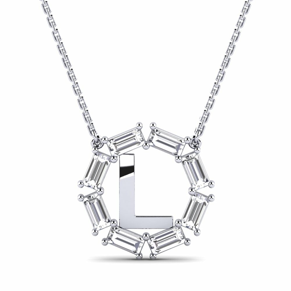 Baguette Diamant Damen halskette Myrtice L