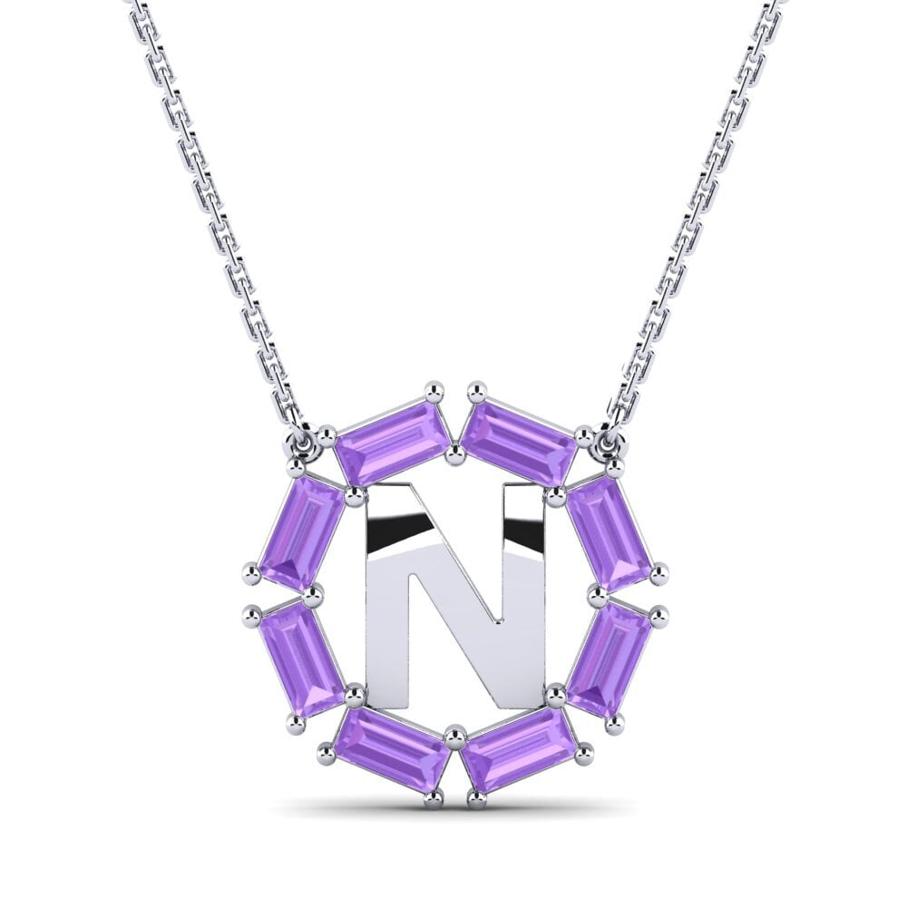 Baguette Amethyst Damen halskette Myrtice N
