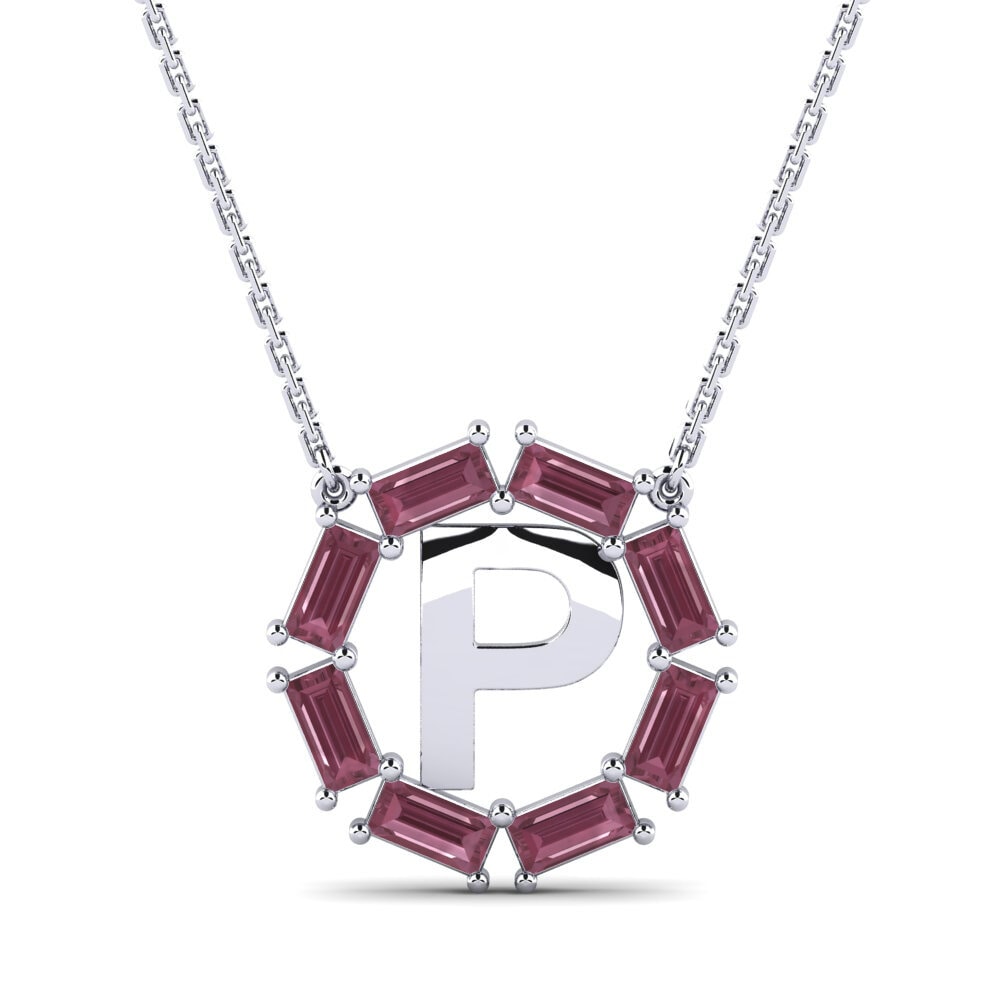 Rhodolit-Granat Damen halskette Myrtice P
