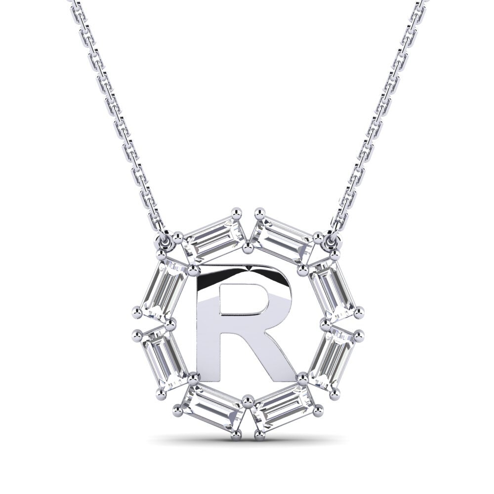 Baguette Diamant Damen halskette Myrtice R