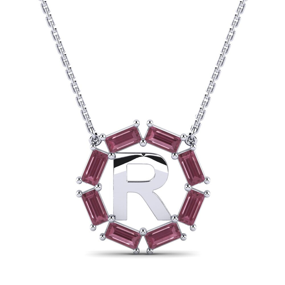 Rhodolit-Granat Damen halskette Myrtice R