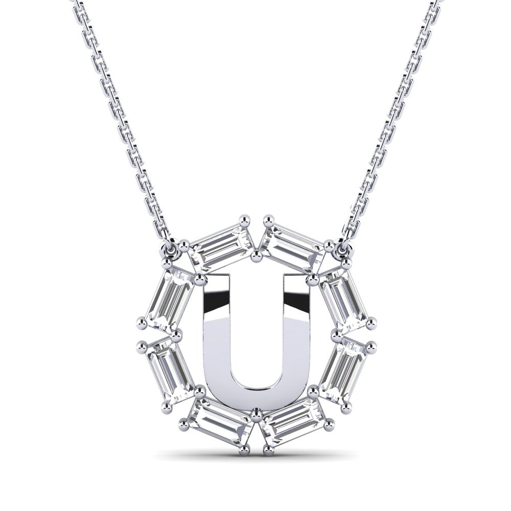 Baguette Diamant Damen halskette Myrtice U