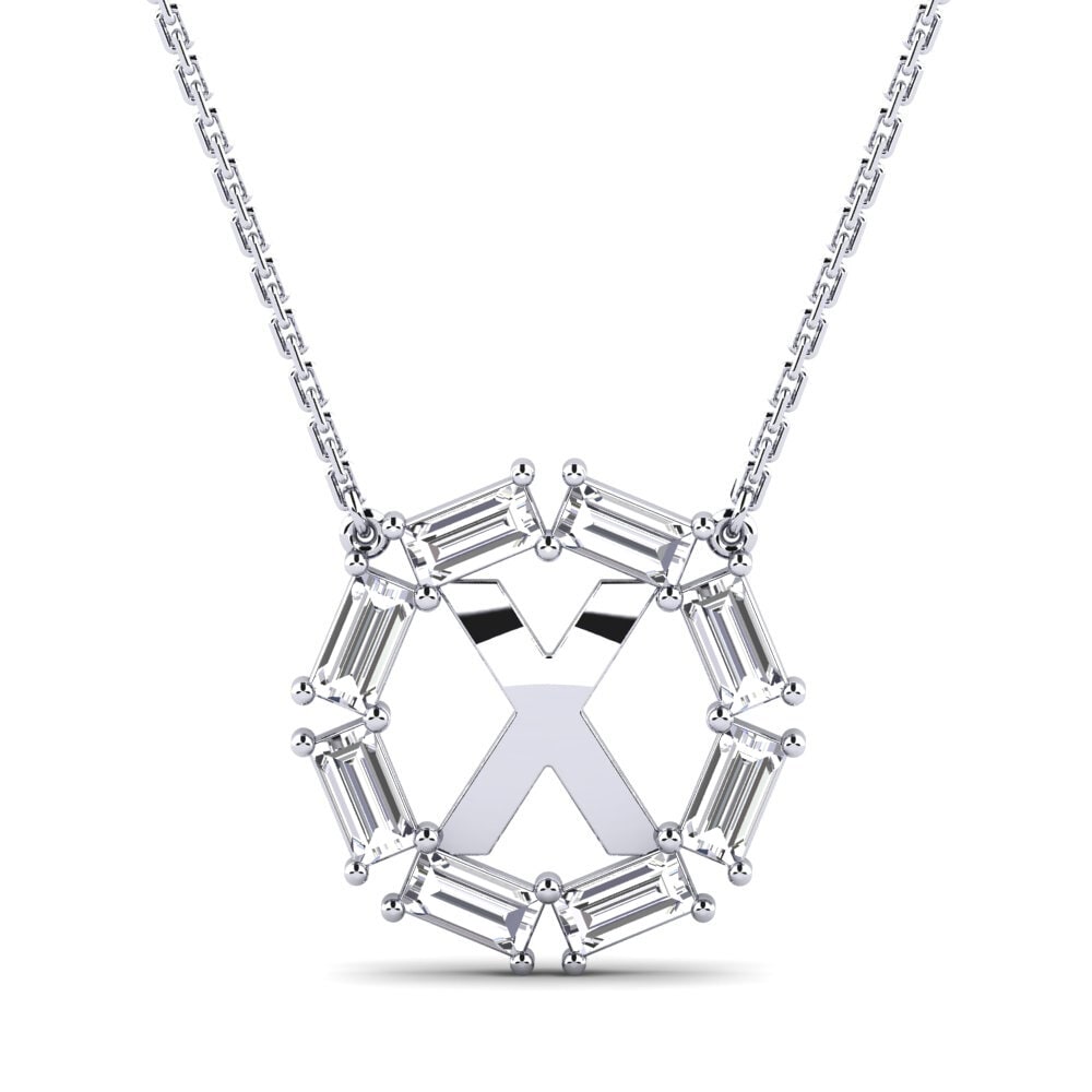 Baguette Diamant Damen halskette Myrtice X