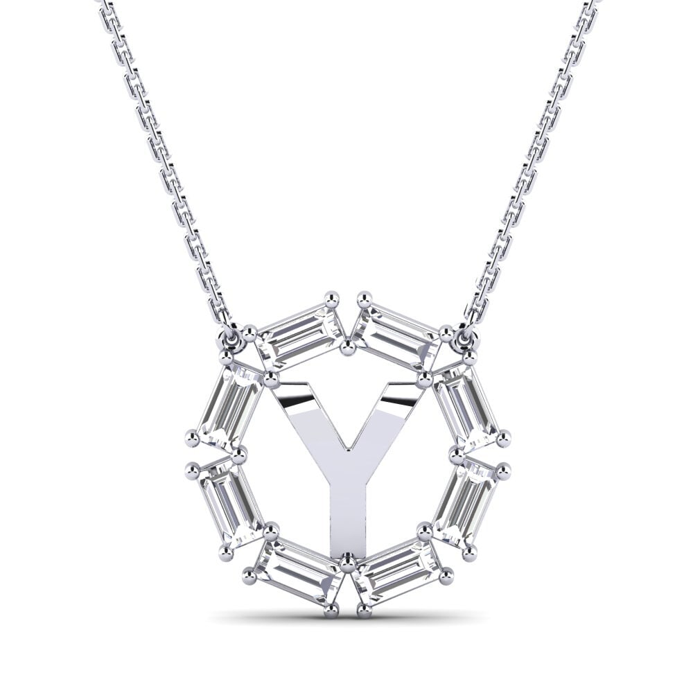 Baguette Diamant Damen halskette Myrtice Y