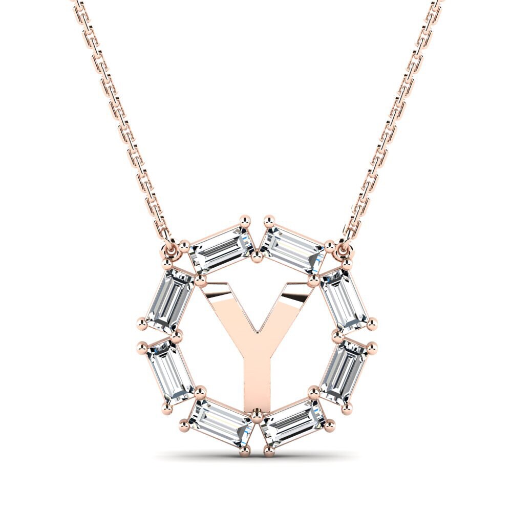 Rotgold 585 Damen halskette Myrtice Y
