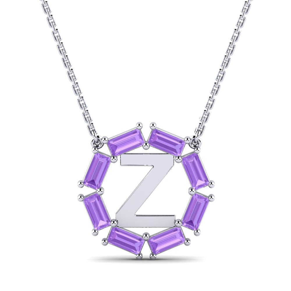 Baguette Amethyst Damen halskette Myrtice Z