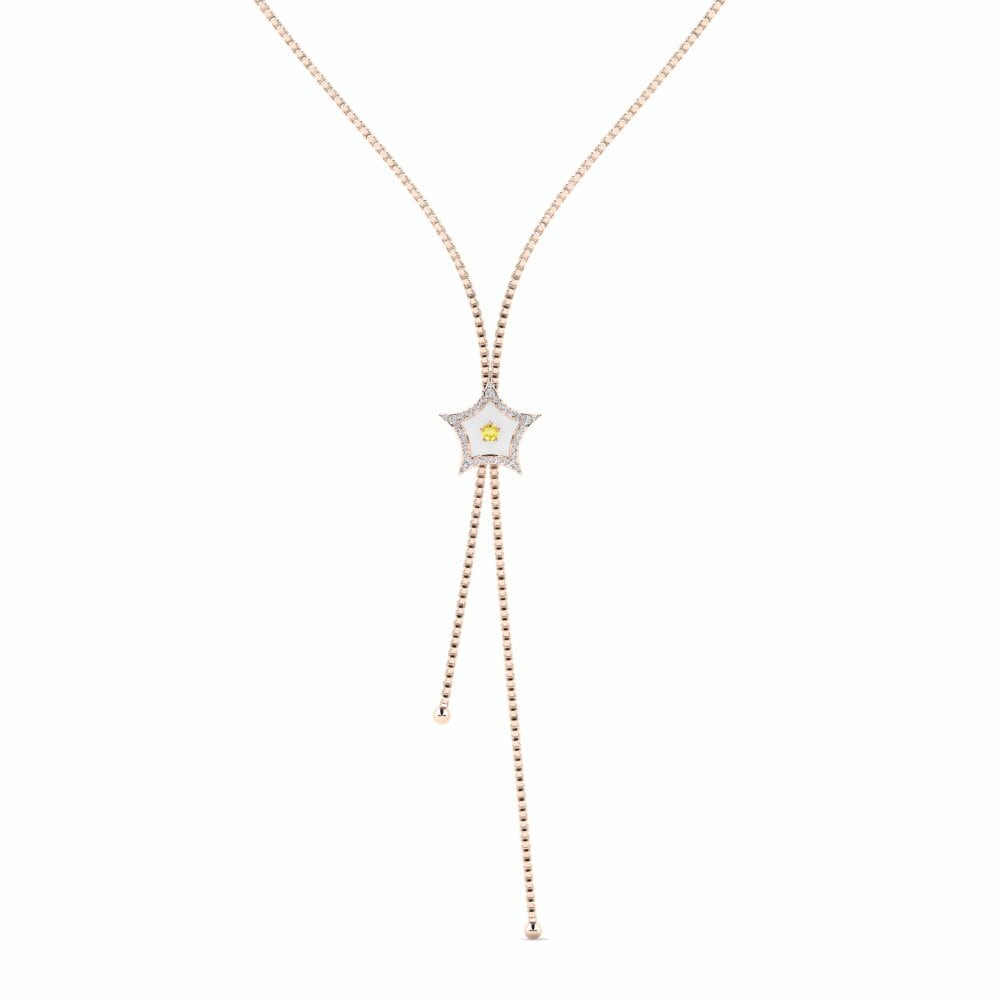 Yellow Sapphire Women's Necklace Mystikos
