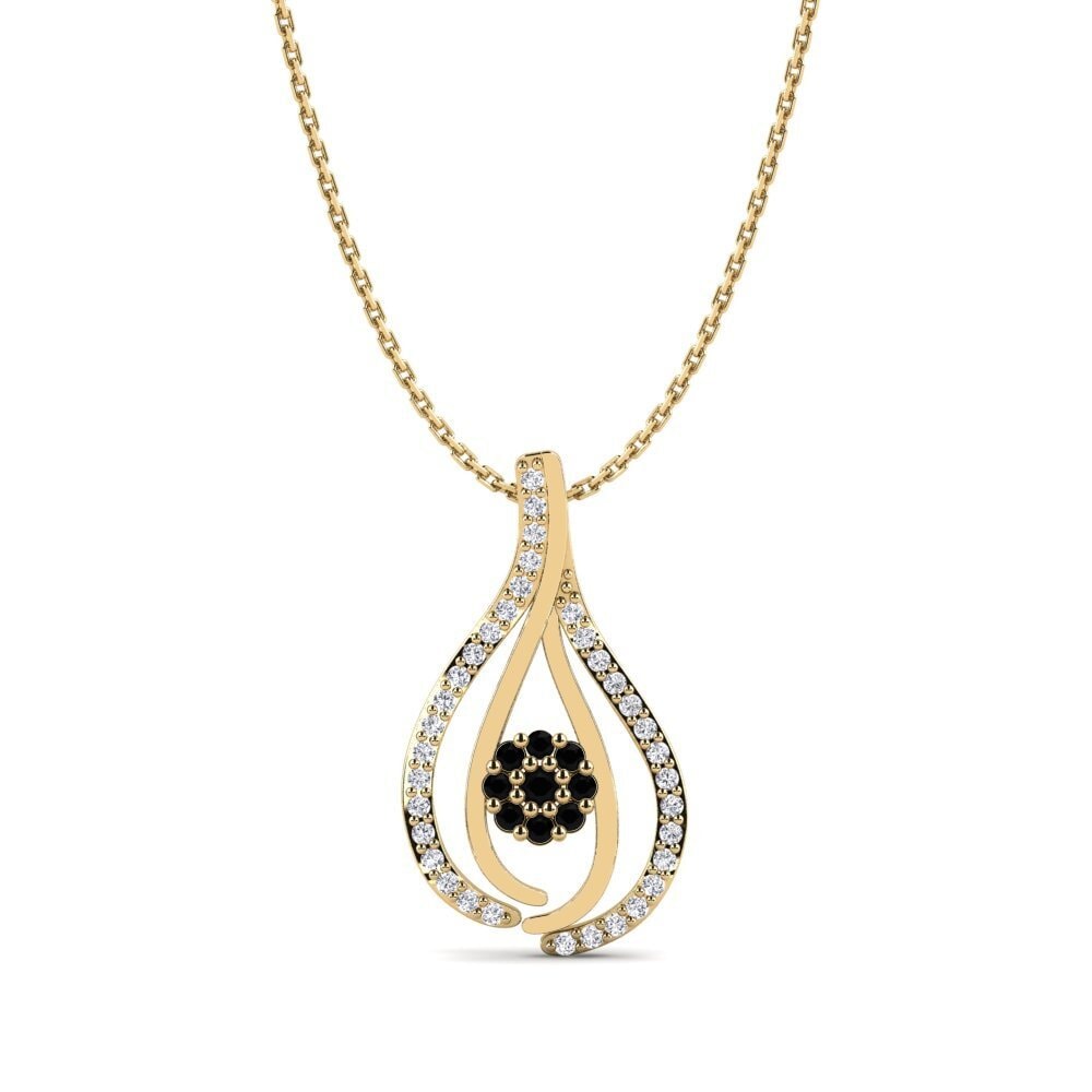 Black Sapphire Women's Pendant Alexia