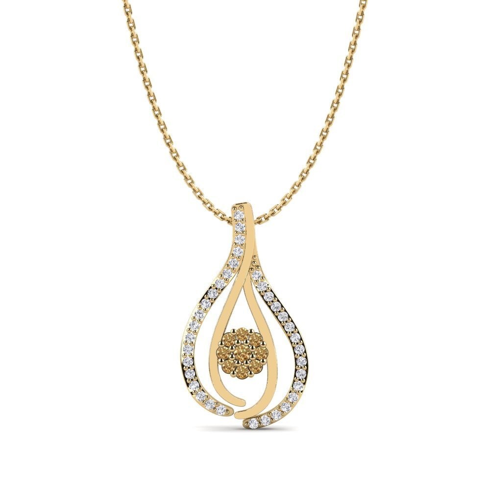 Brown Diamond Women's Pendant Alexia