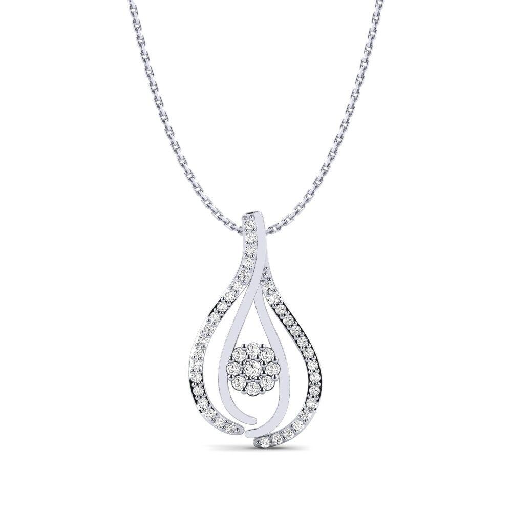 Platino 950 Moissanita Collar de Mujer Alexia