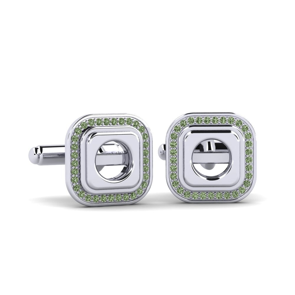 Green Diamond Cufflink Nadene