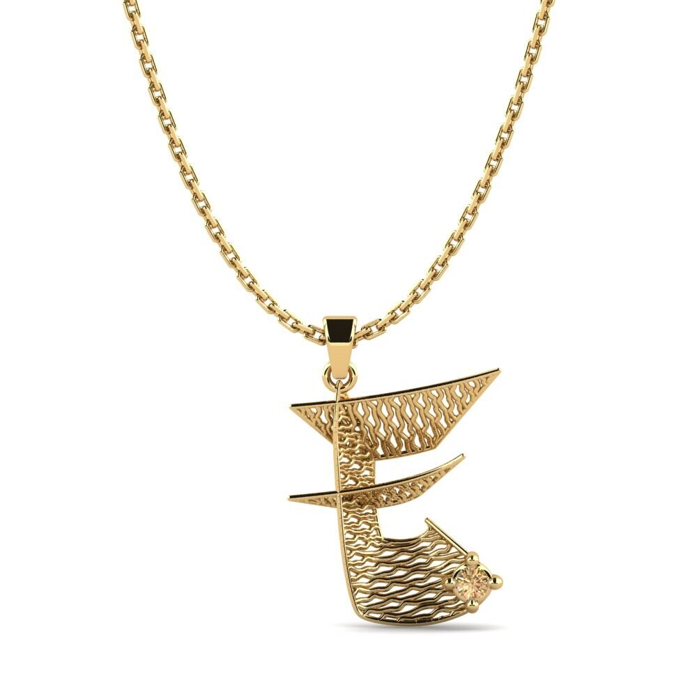 Brauner Diamant Damen anhänger Nadet - E