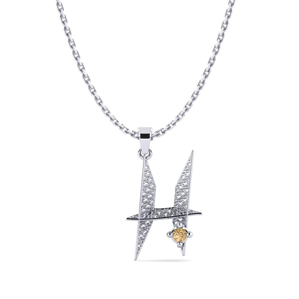 Brauner Diamant Damen anhänger Nadet - H