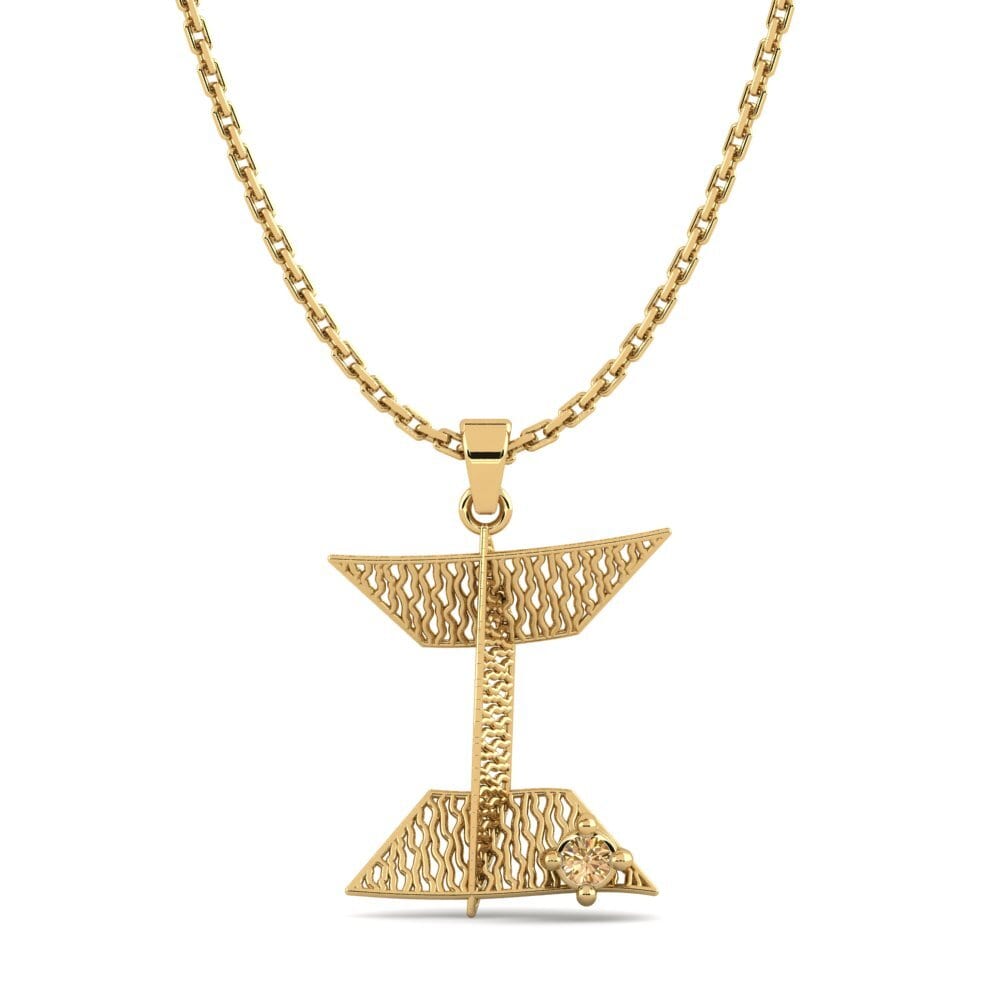 Brauner Diamant Damen anhänger Nadet - I