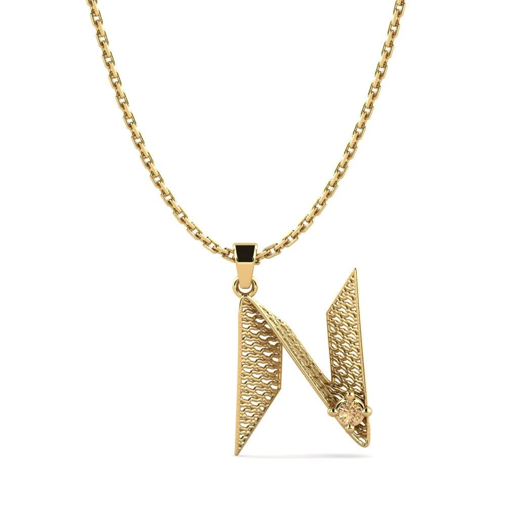 Brauner Diamant Damen anhänger Nadet- N