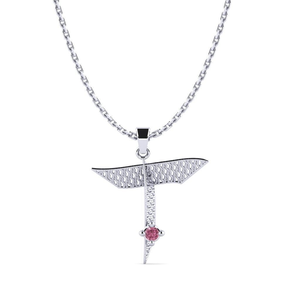 Weißgold 750 Rhodolit-Granat Damen anhänger Nadet - T