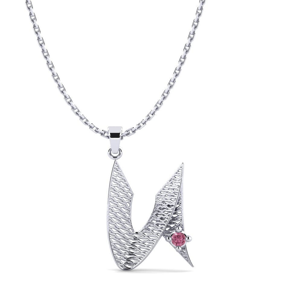 Weißgold 750 Rhodolit-Granat Damen anhänger Nadet - U