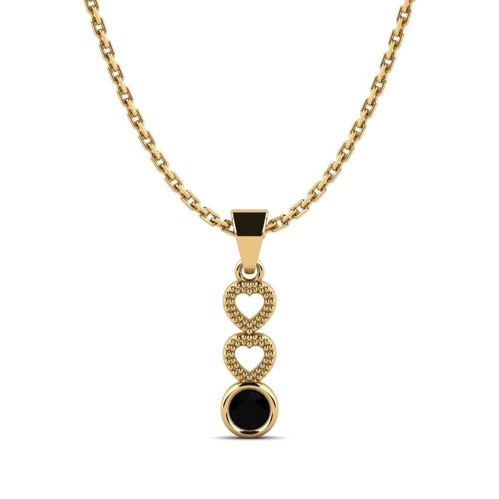 Diamante Negro Colgante de Mujer Nagoya