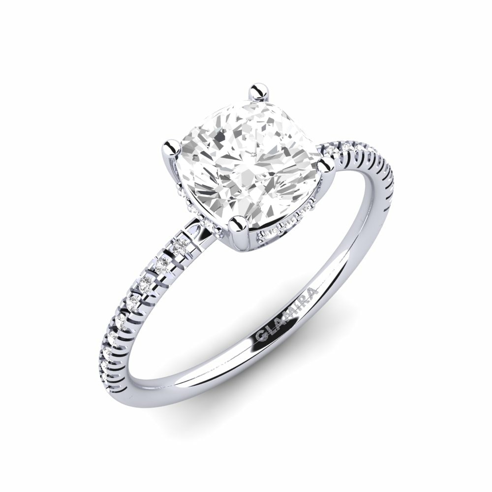 White sapphire Engagement Ring Nakomis