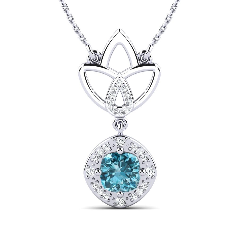 Blue Zircon Women's Necklace Nalyssa