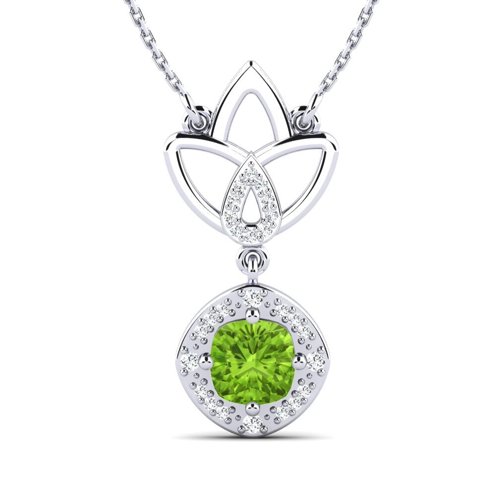 Cushion Peridot Women's Necklace Nalyssa