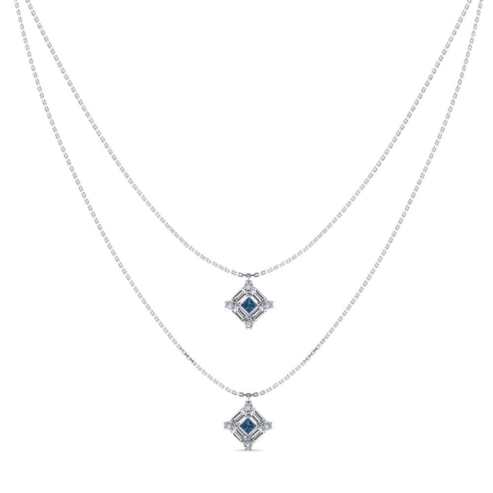 Diamante Azul Collar de Mujer Namel