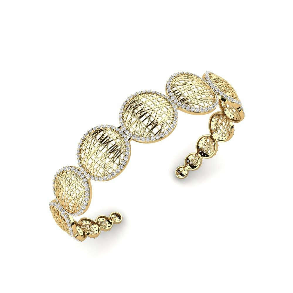 Cuff Bracelets Bracelets GLAMIRA Nannette 585 Yellow Gold Diamond
