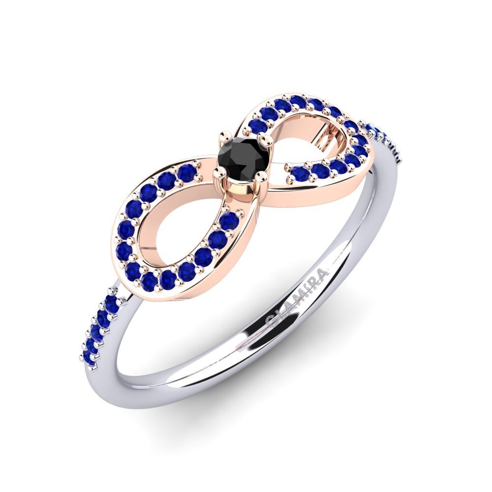 14ct White / Rose Gold Ring Naolin