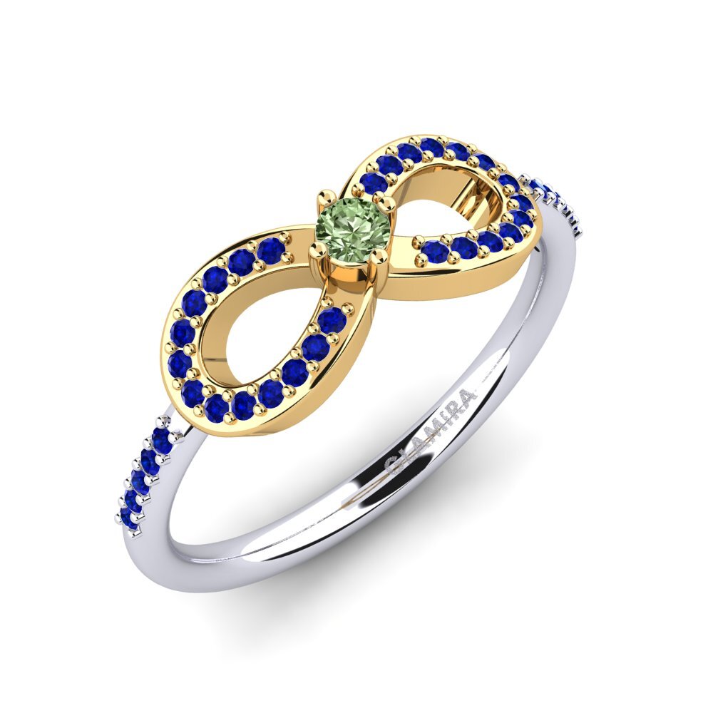 14ct White & Yellow Gold Ring Naolin