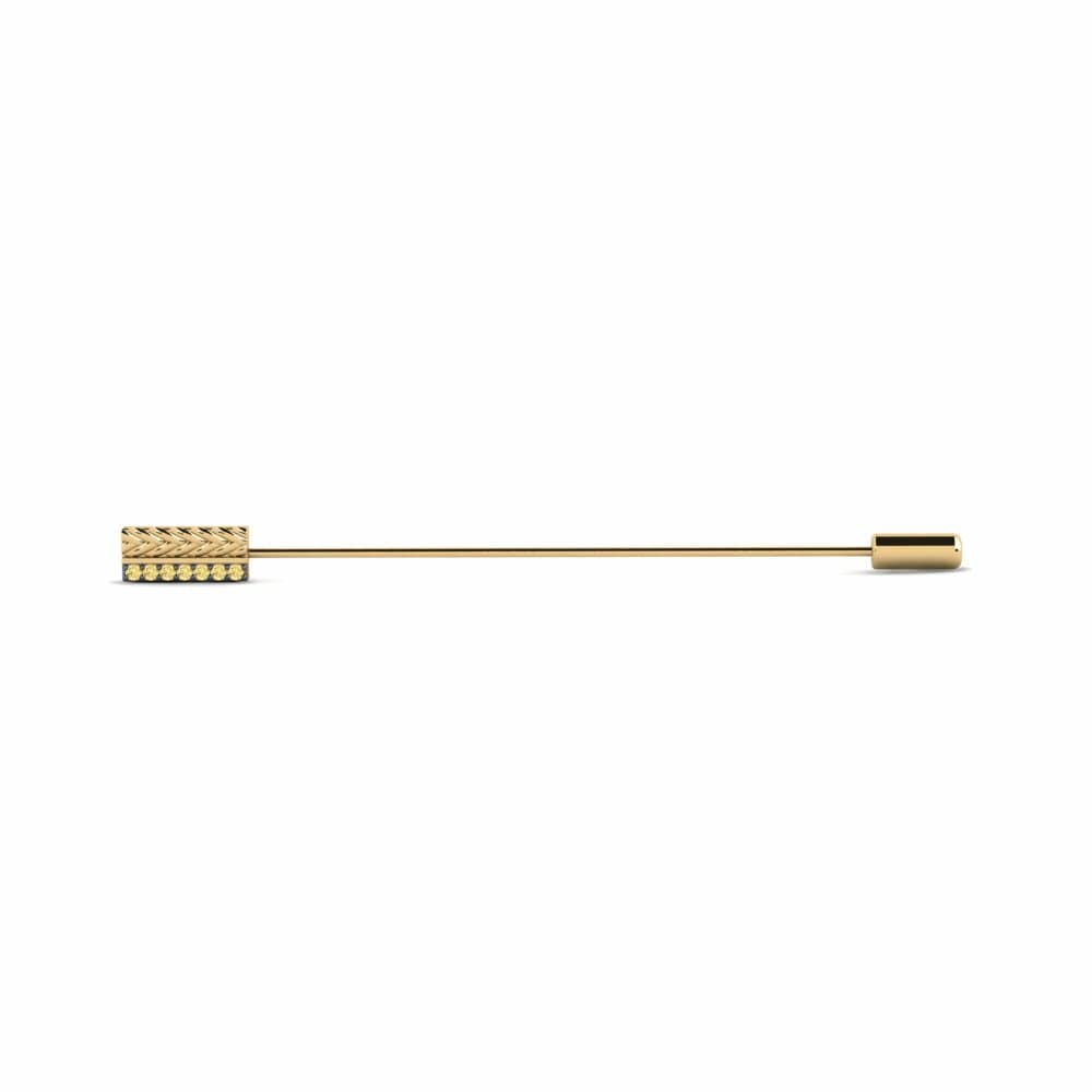 Yellow Diamond Lapel Pin Narbonne