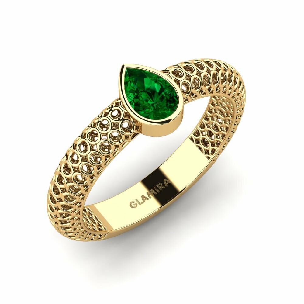 Groene Zirkoon Verlovingsring Narina