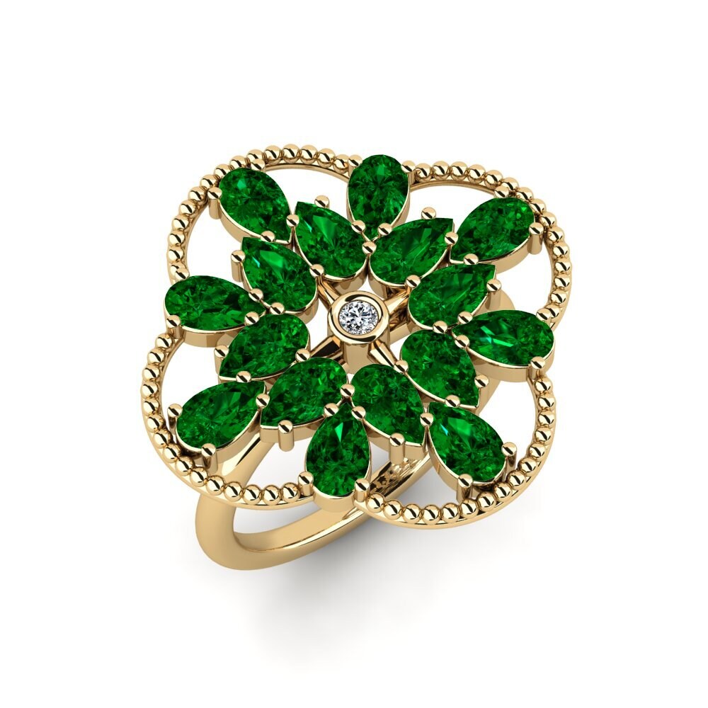 Zircone Verde Anello Nasip