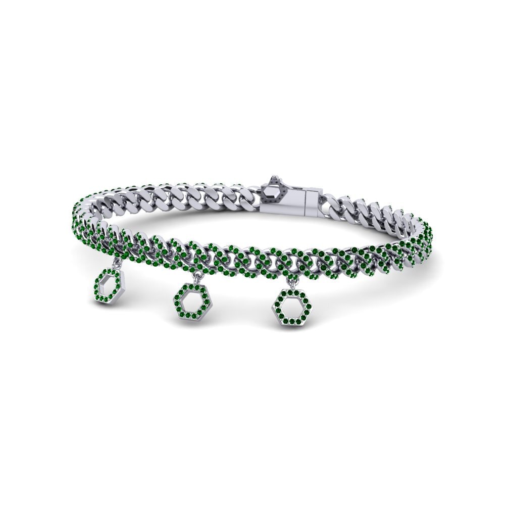 Green Zirconia Women's Bracelet Nastally