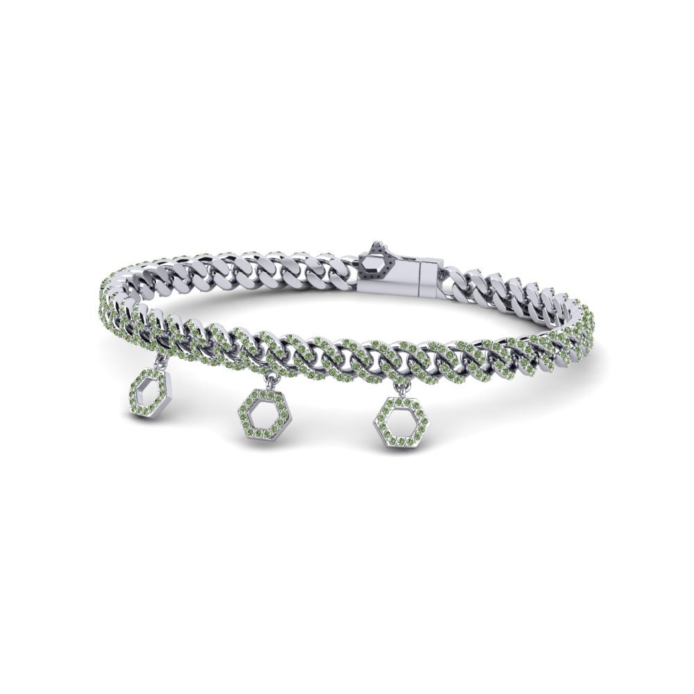 Diamante Verde Pulsera de Mujer Nastally