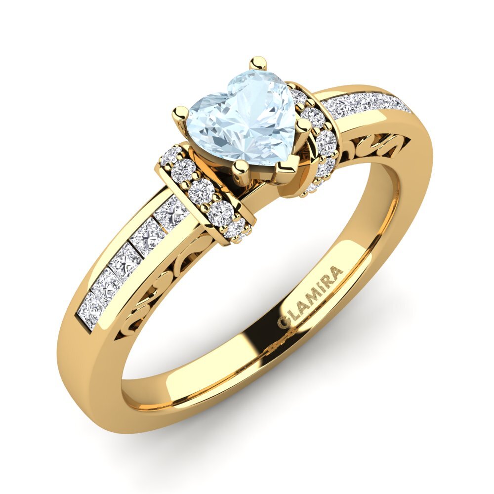 Aquamarine Engagement Ring Natalie