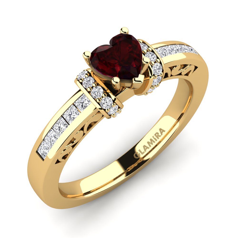 Garnet Engagement Ring Natalie