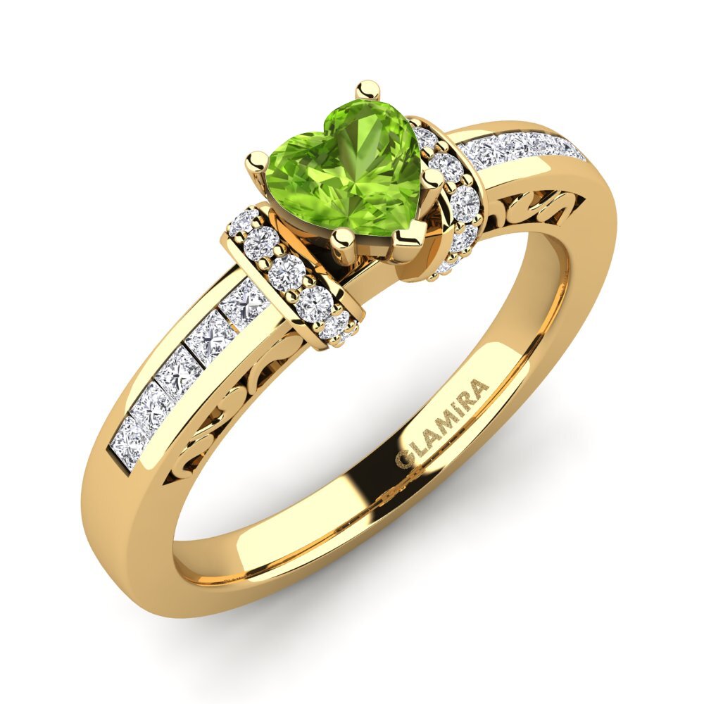 Peridot Engagement Ring Natalie