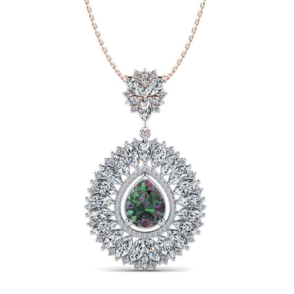 Pear Mystic Topaz Women's Pendant Natisha