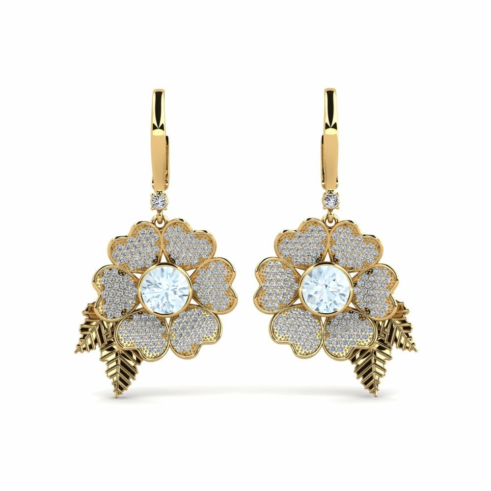 18ct Yellow Gold Women's Earring Nattha