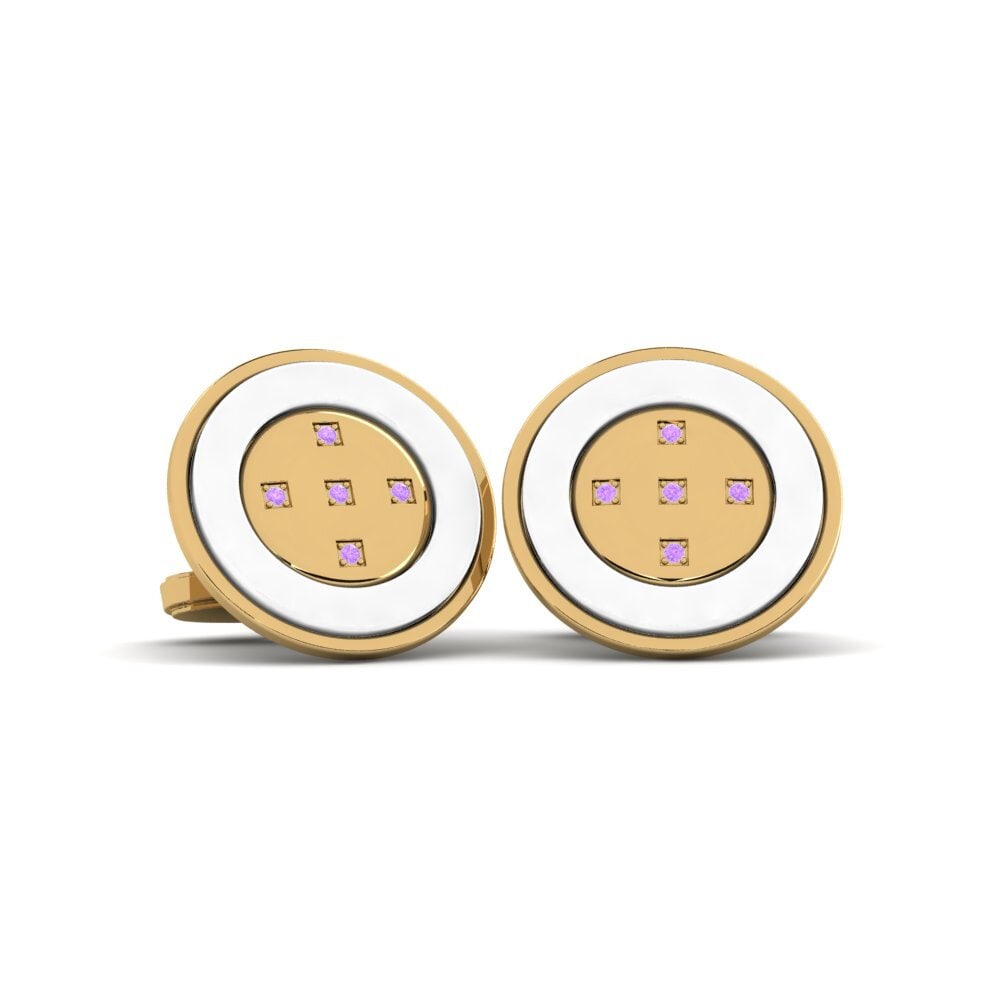 Amethyst Cufflink Naval