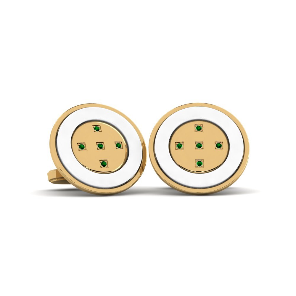 Green Zirconia Cufflink Naval