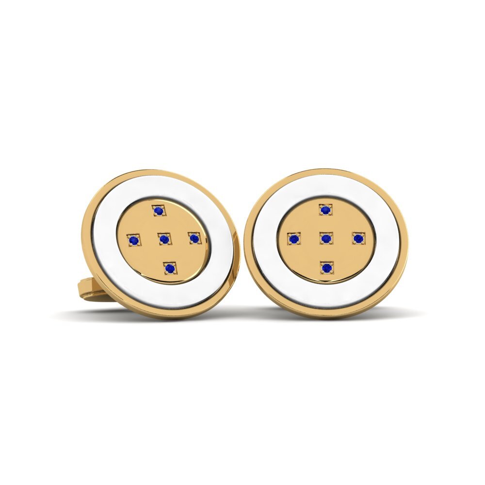 Sapphire Cufflink Naval