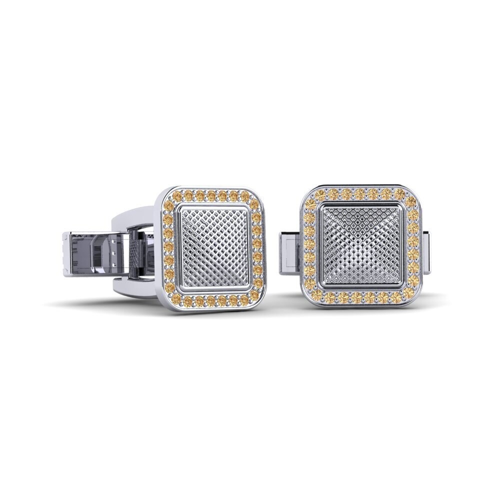 Brown Diamond Cufflink Nave