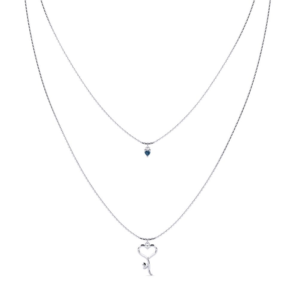 Diamante Azul Collar de Mujer Navika