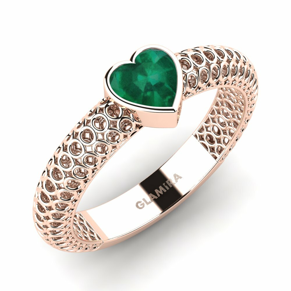 Emerald Engagement Ring Nazana