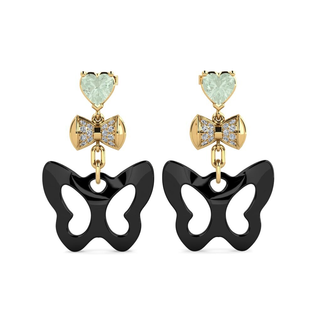 Green Amethyst Women's Earring Nea