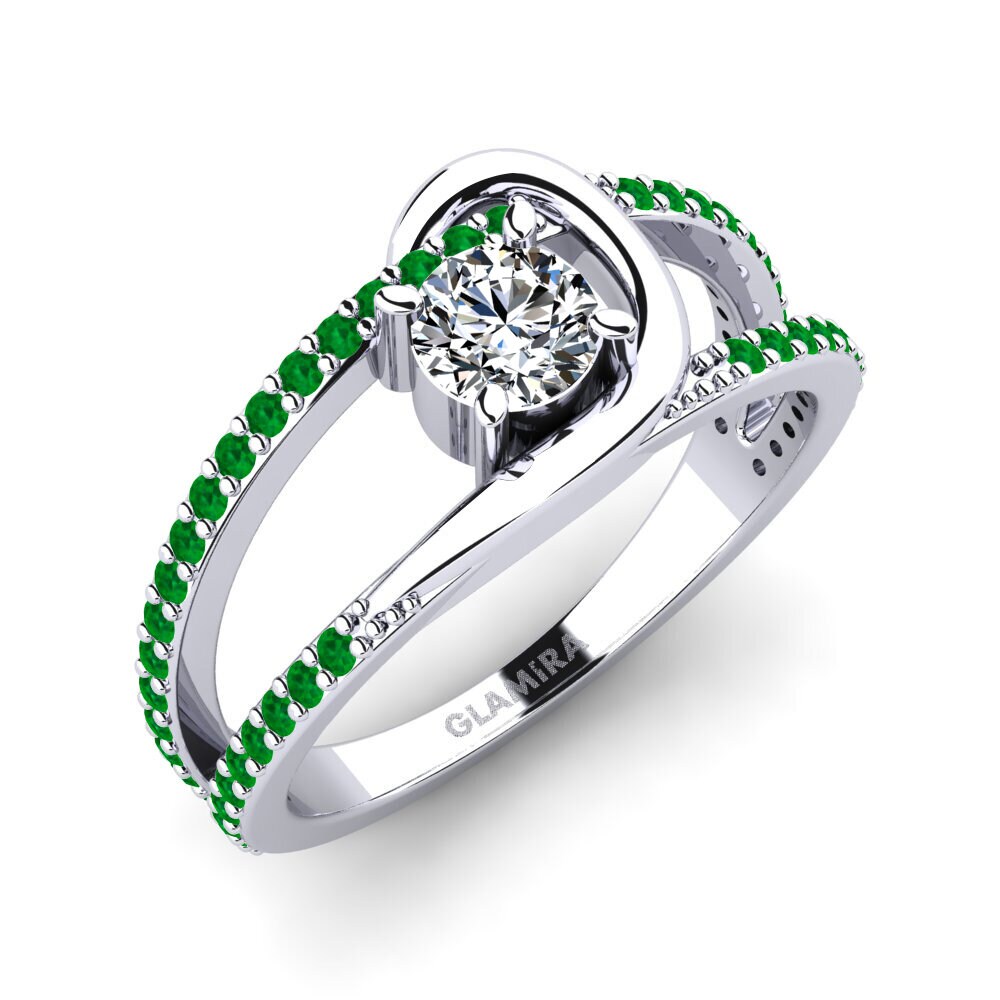 White gold crystal rings hotsell