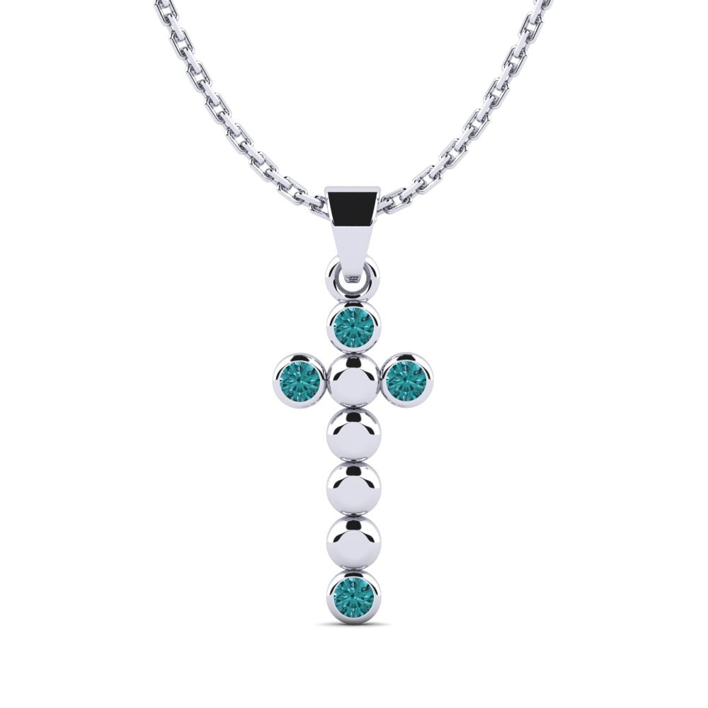 Blue Diamond Women's Pendant Necole